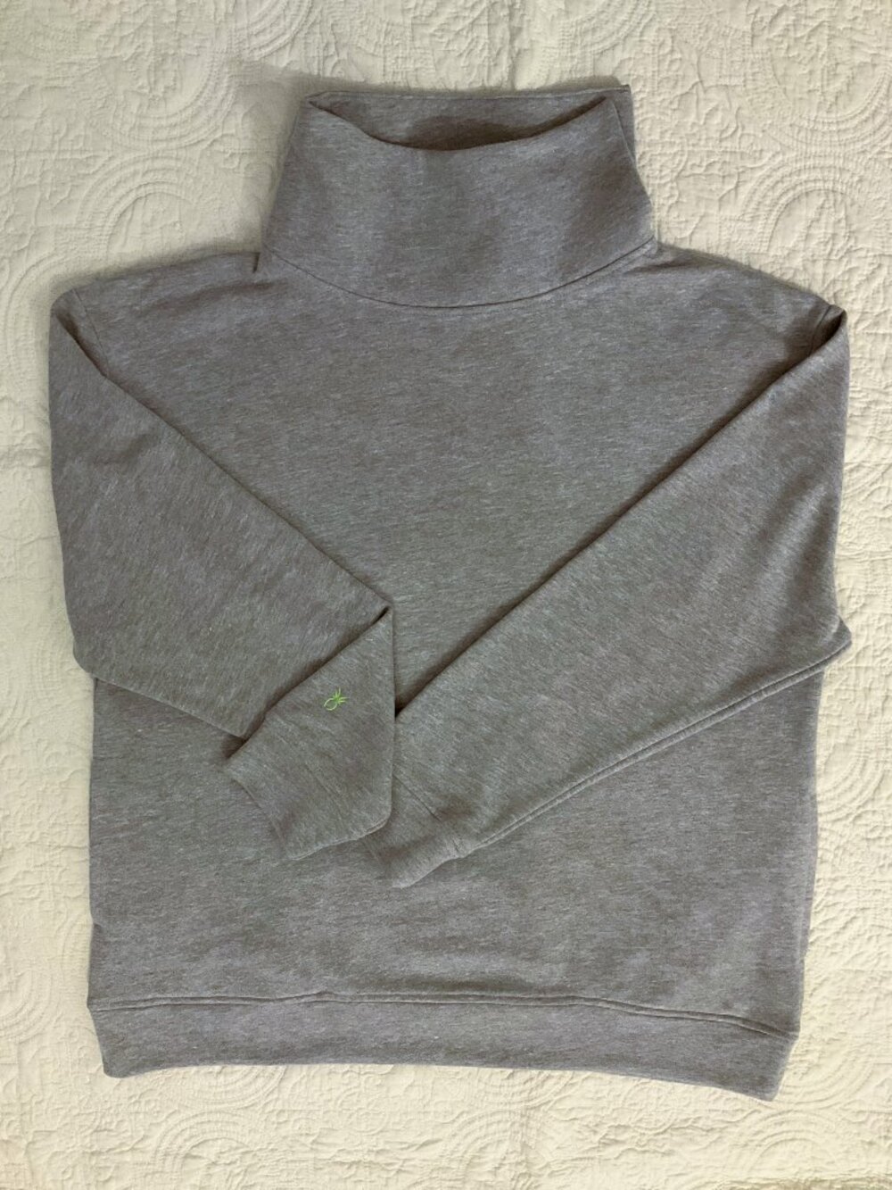 NWT Women’s Dudley Stephens Blair Turtleneck Sweatshirt, Heather Grey, Sz M